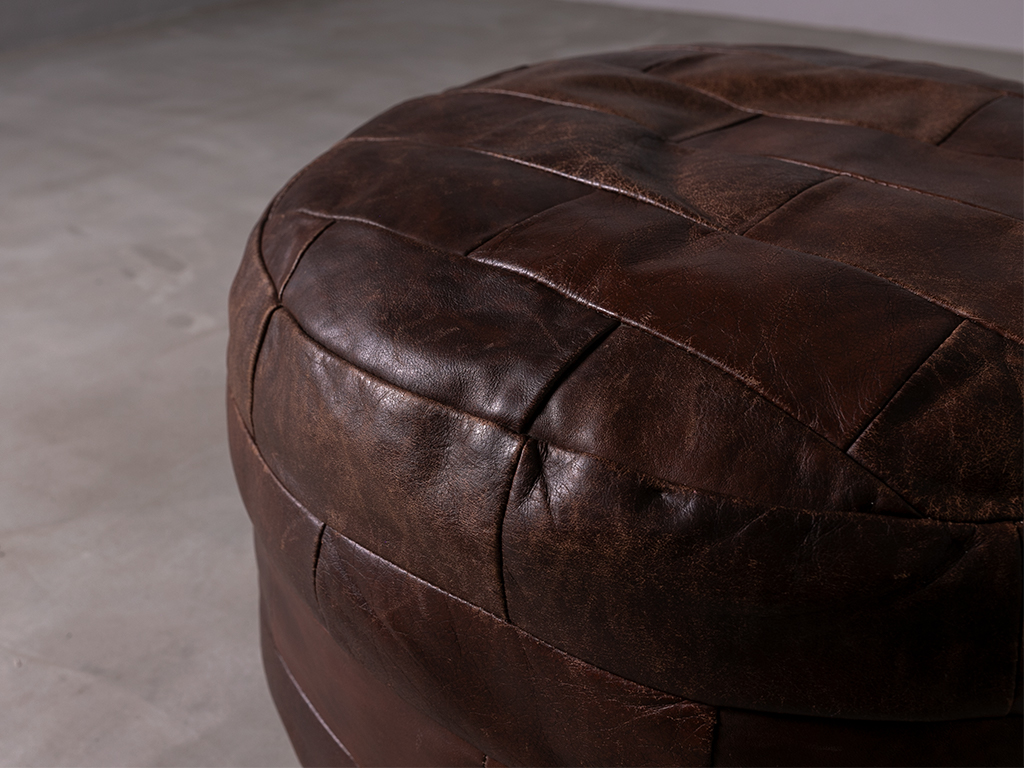 vintage Leather Stool | レザースツール