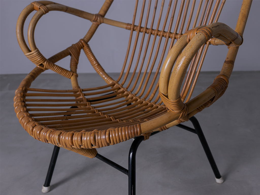 Vintage Rohé  Rattan Chair l ラタンチェアー