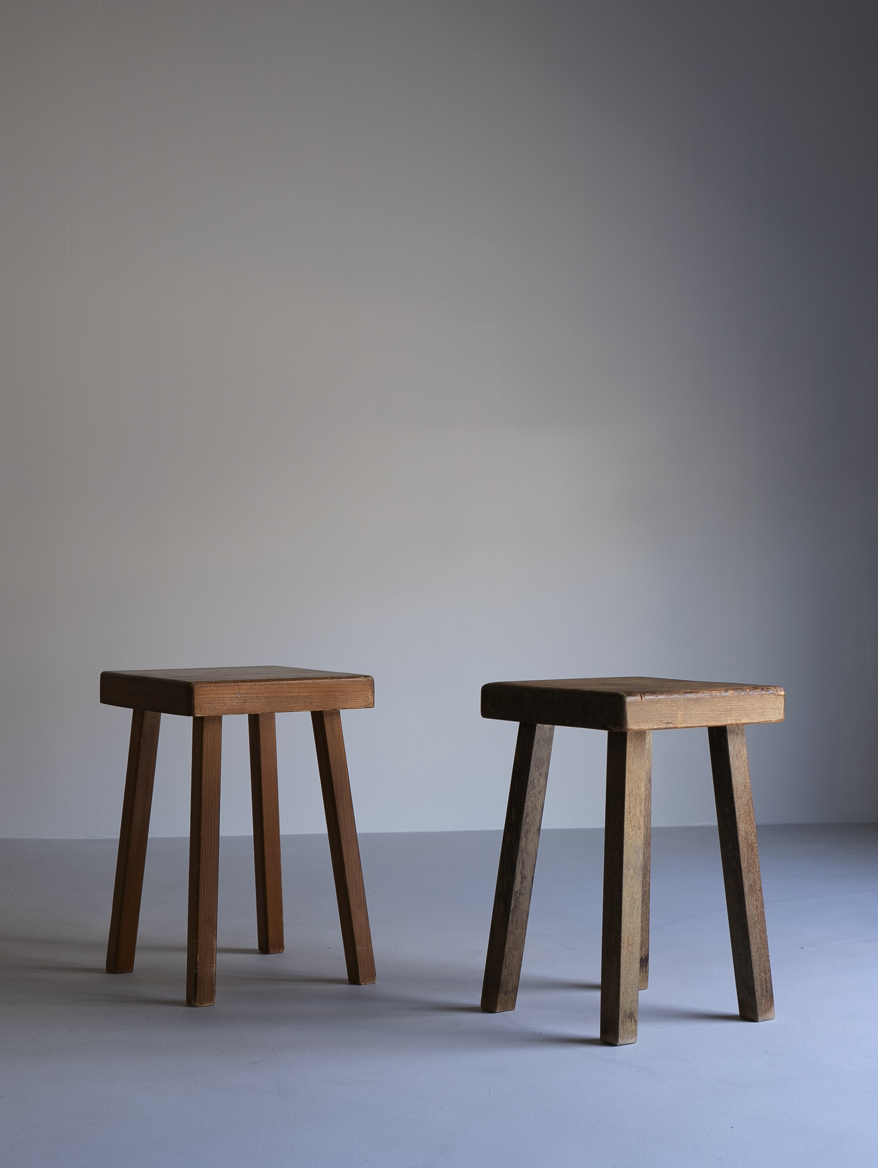 Wood stool for Arc 1800 by Charlotte Perriand