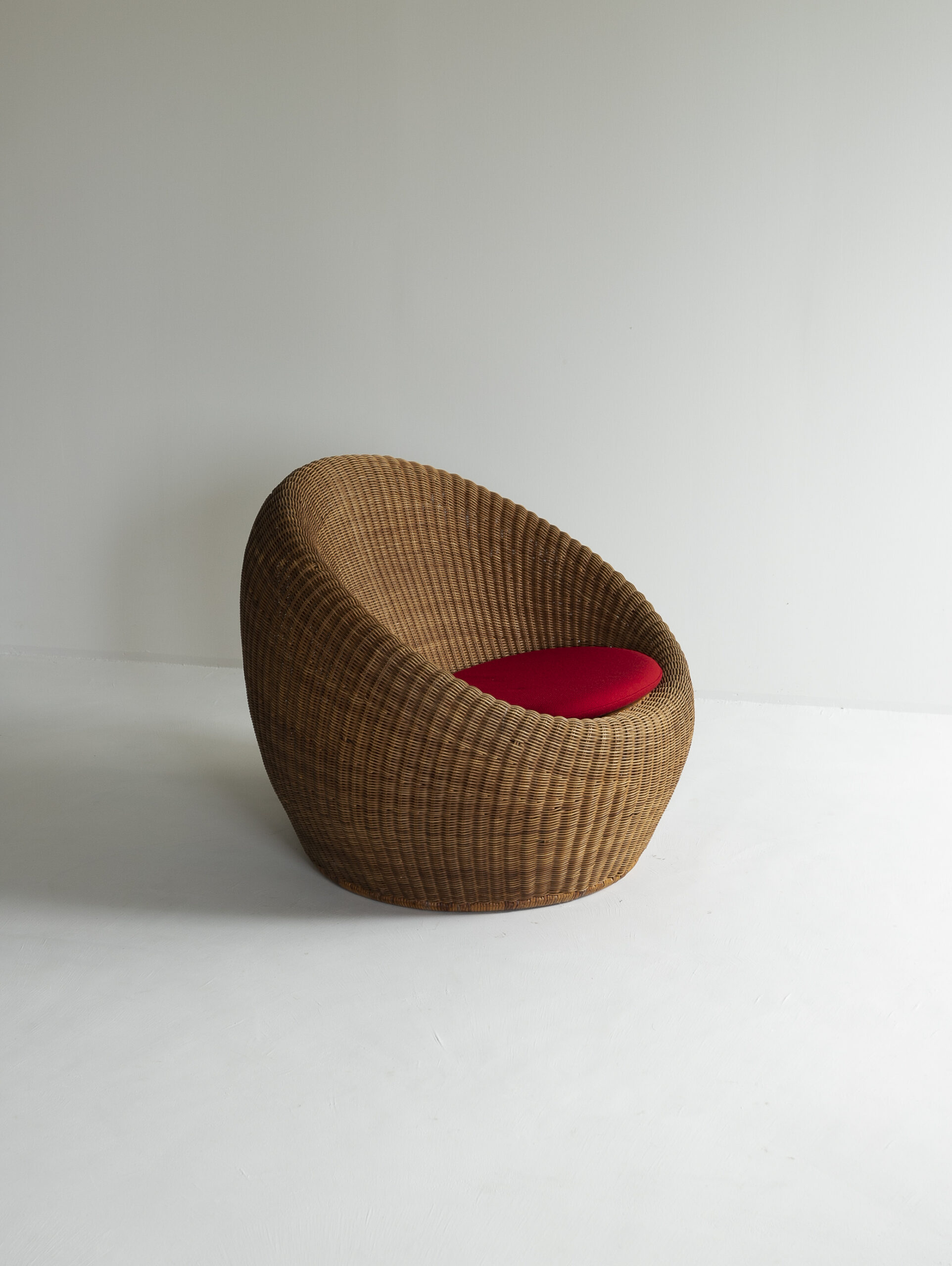Rattan Lounge Chair by Isamu Kenmochi