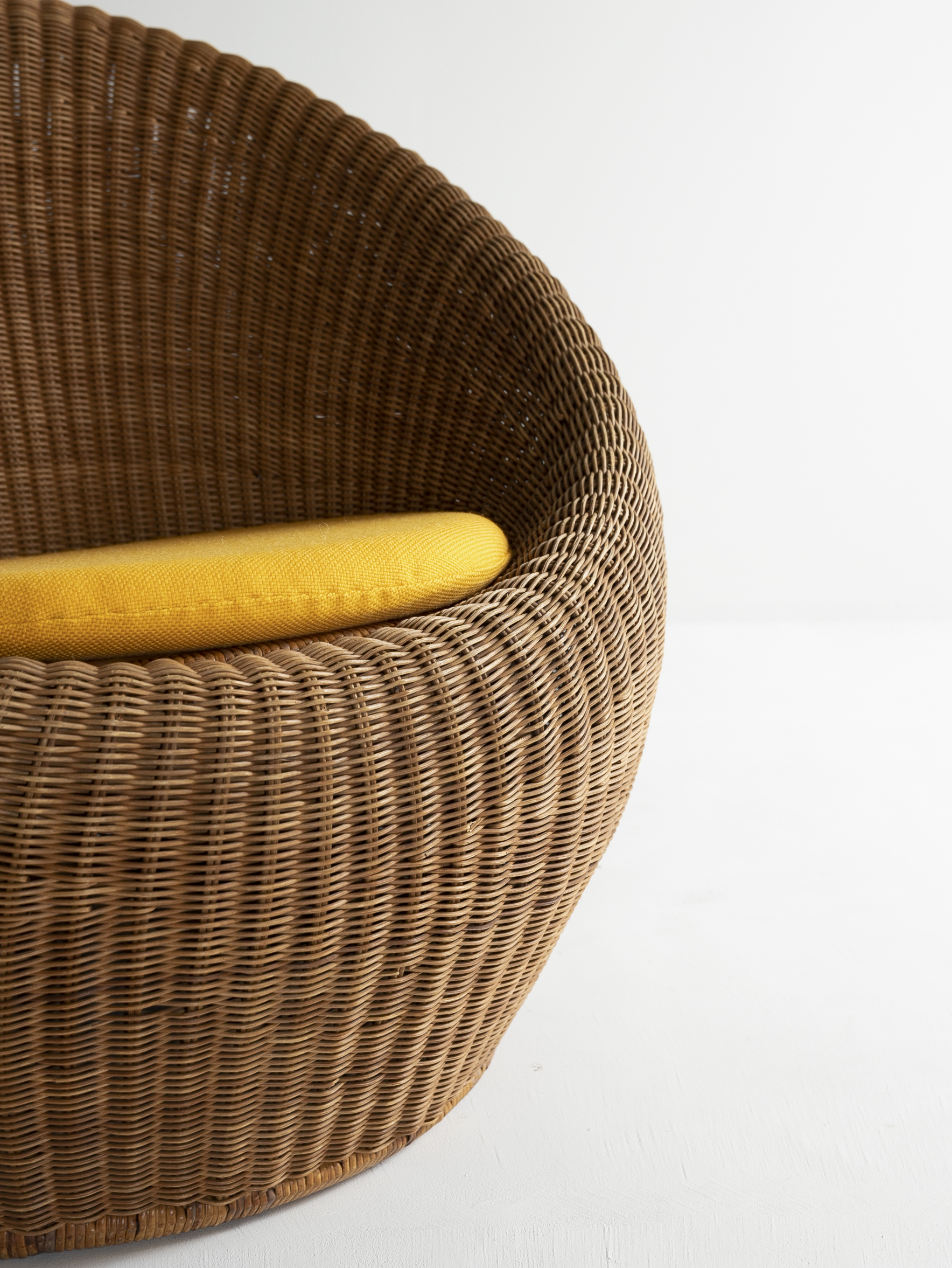 Rattan Lounge Chair by Isamu Kenmochi