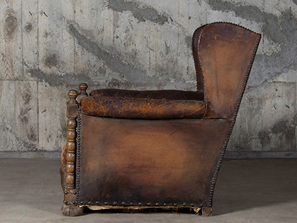 Object leather sofa