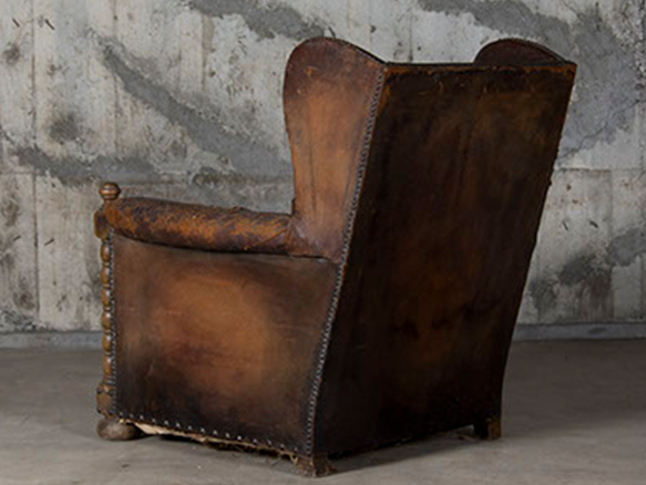 Object leather sofa