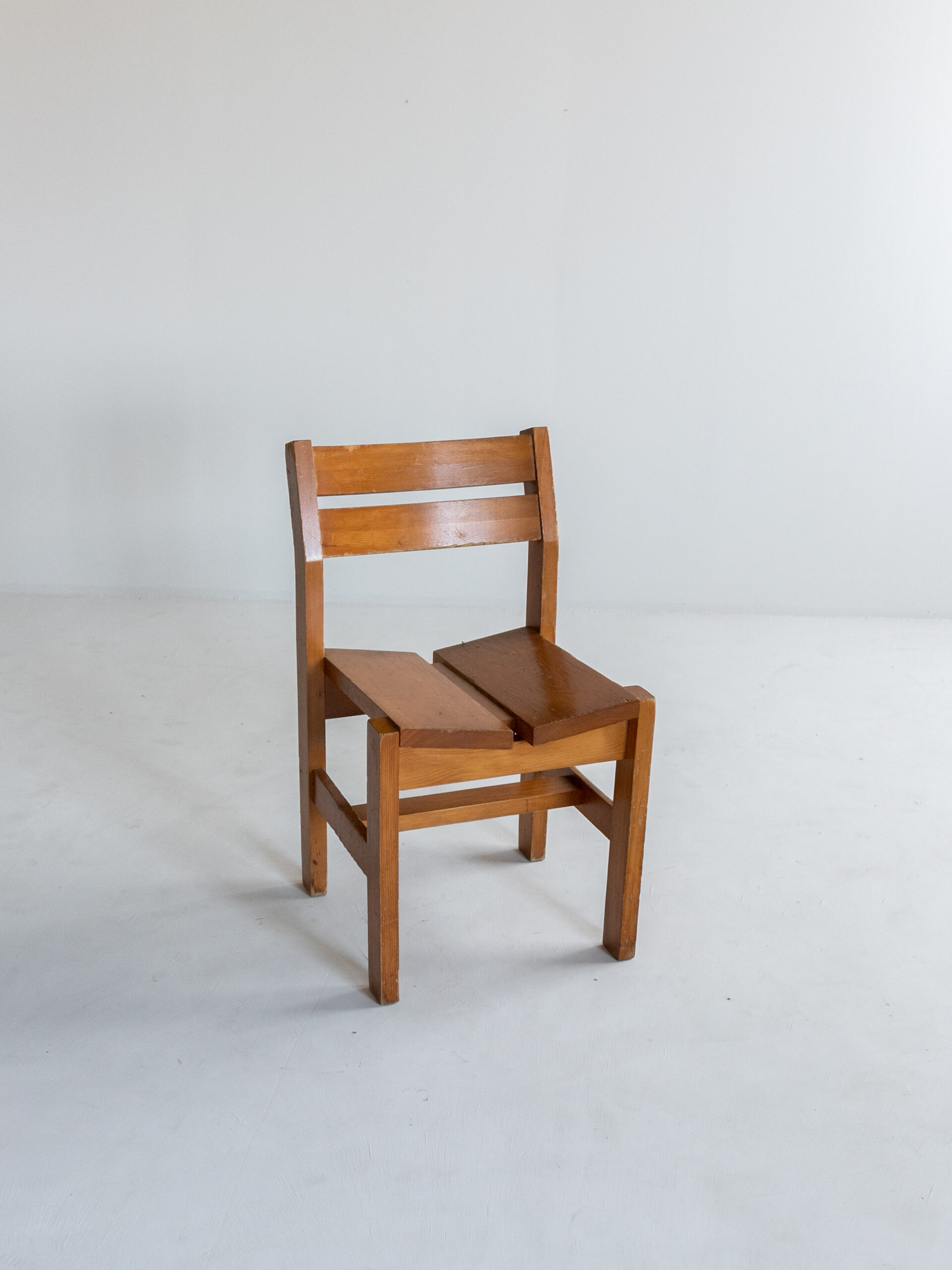 Solid pine chair by Charlotte Perriand edited by Maison Regaine