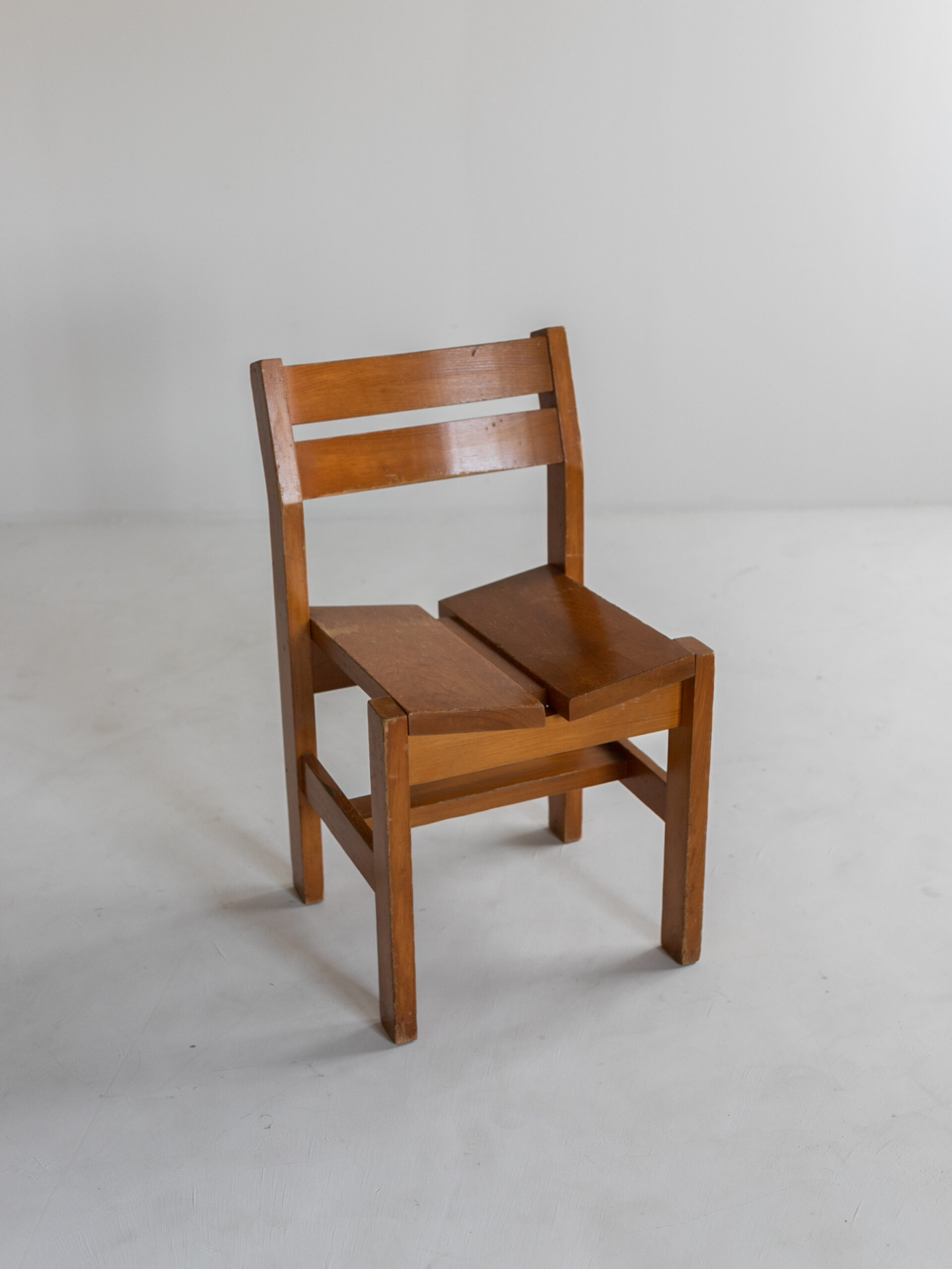Solid pine chair by Charlotte Perriand edited by Maison Regaine