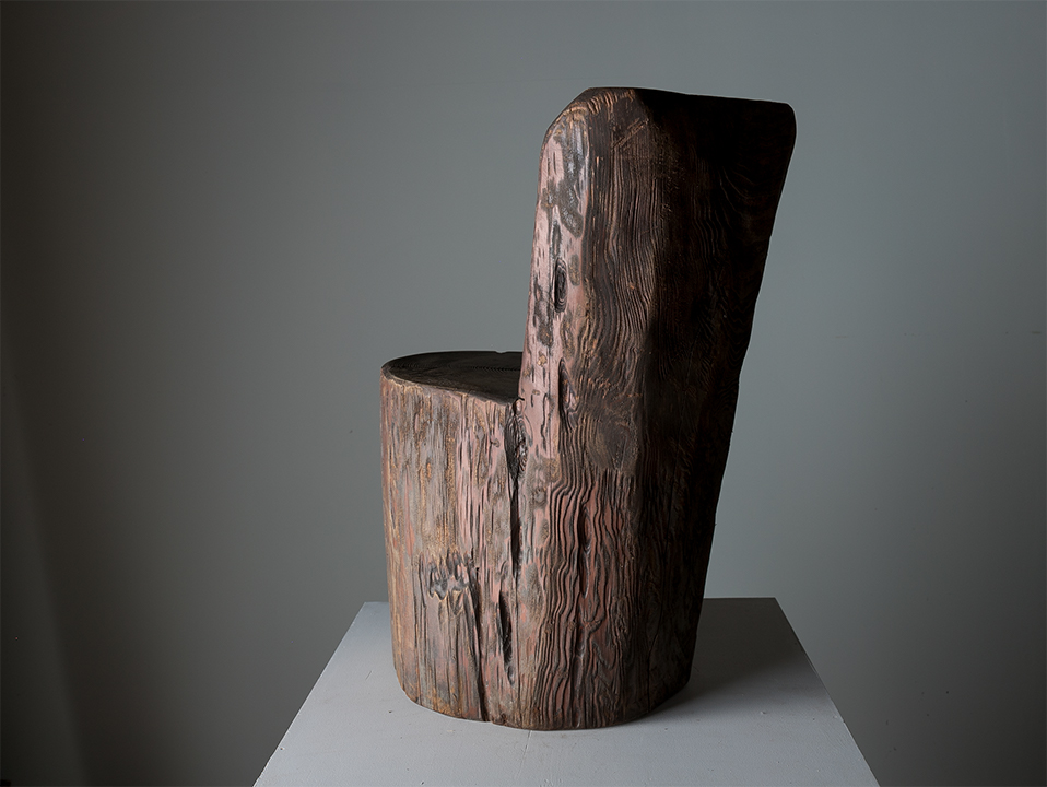 Wooden primitive stool I プリミィティブスツール