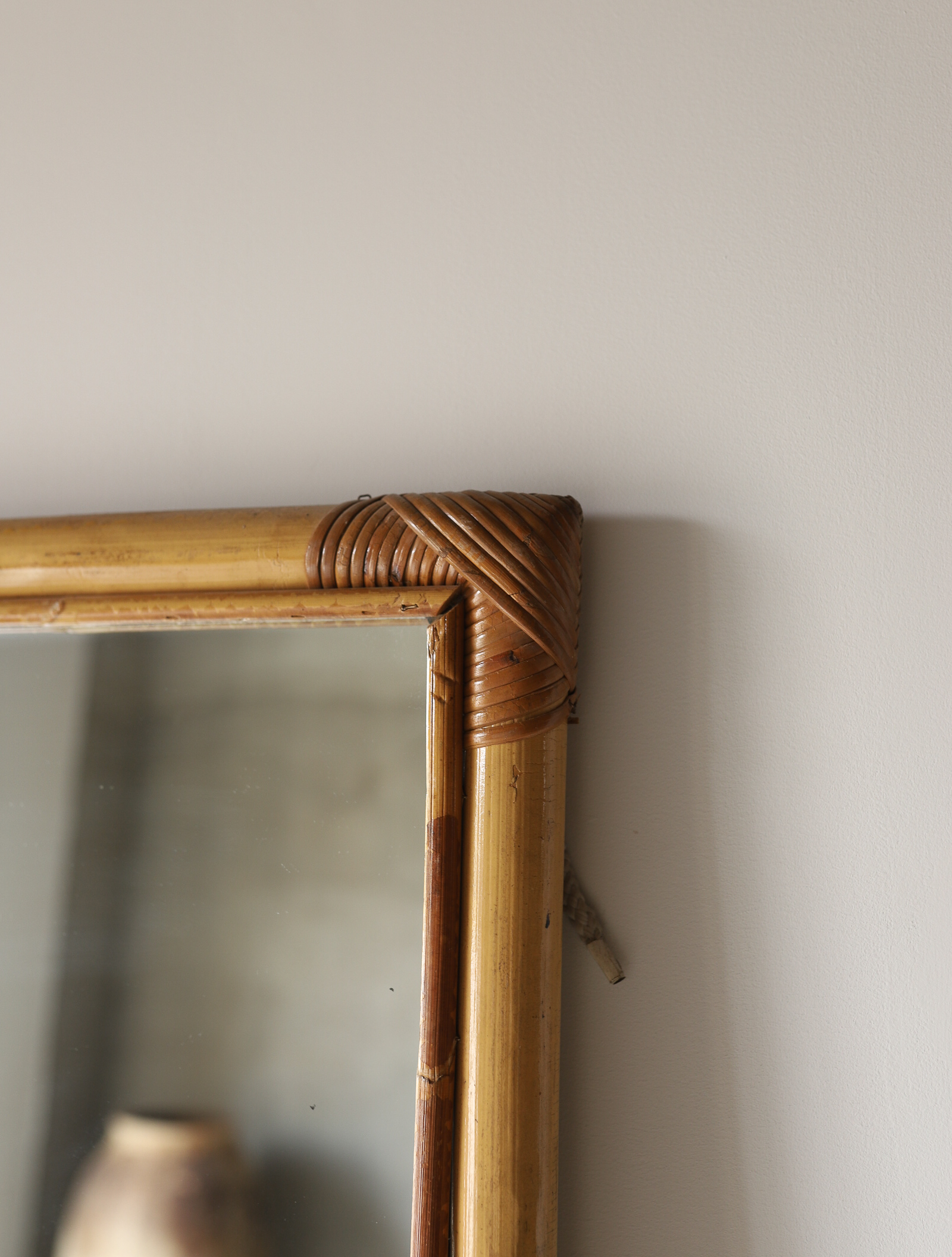 French bamboo mirror ‖ フレンチバンブーミラー
